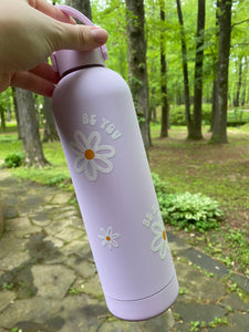 Lavender Daisy Water Bottle