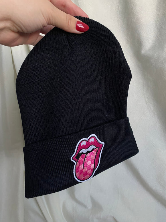 Checkered Tongue Beanie